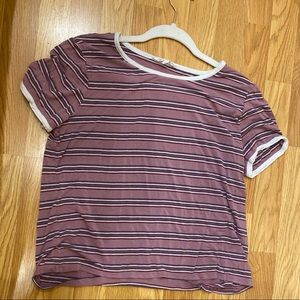 Purple striped shirt